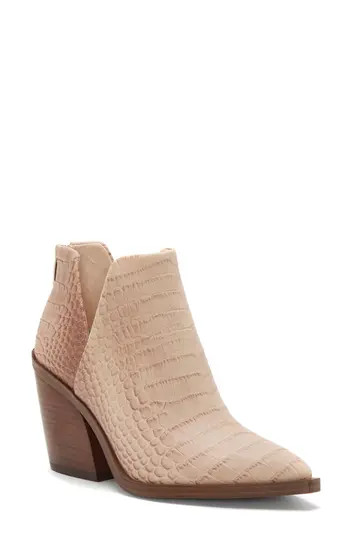 Gigietta Snakeskin Embossed Bootie | Nordstrom Rack