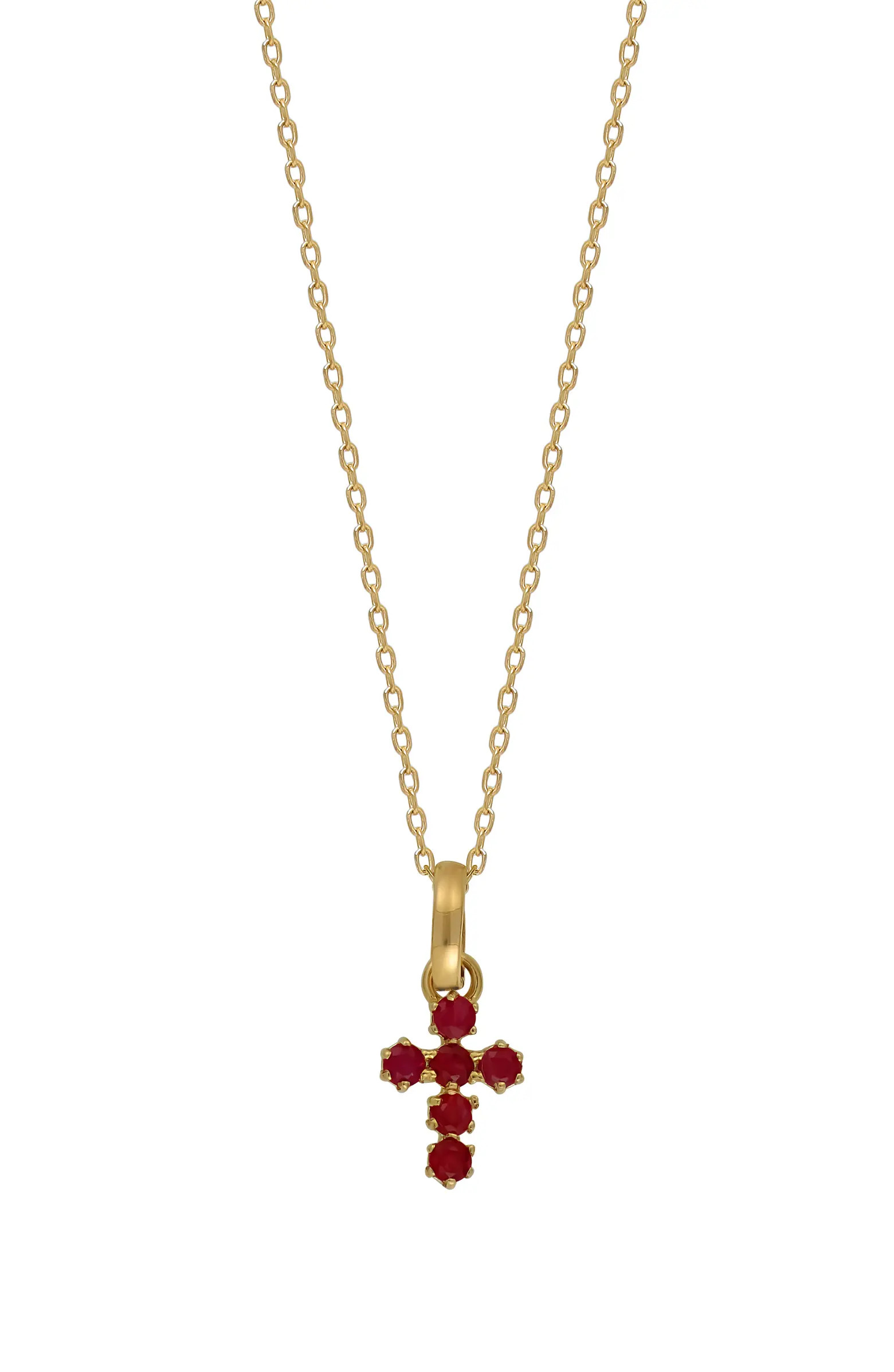 Bony Levy El Mar Gemstone Cross Pendant Necklace | Nordstrom | Nordstrom