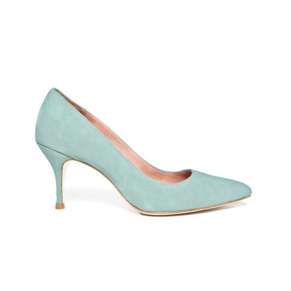Blue Breeze Suede Classic Pump | ALLY Shoes