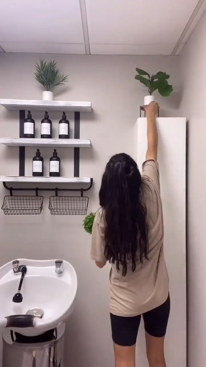 Shampoo room setup from the beginning 🖤✨

POV: 2022 me was focused on creating a clean, elevated, and functional salon space from day one. From shelf styling to product organization, every detail mattered in building the experience behind the chair.

If you love clean organization + beauty space inspo, this is where it all started 🤍

#LTKBeauty #LTKdayinmylife #LTKHome
