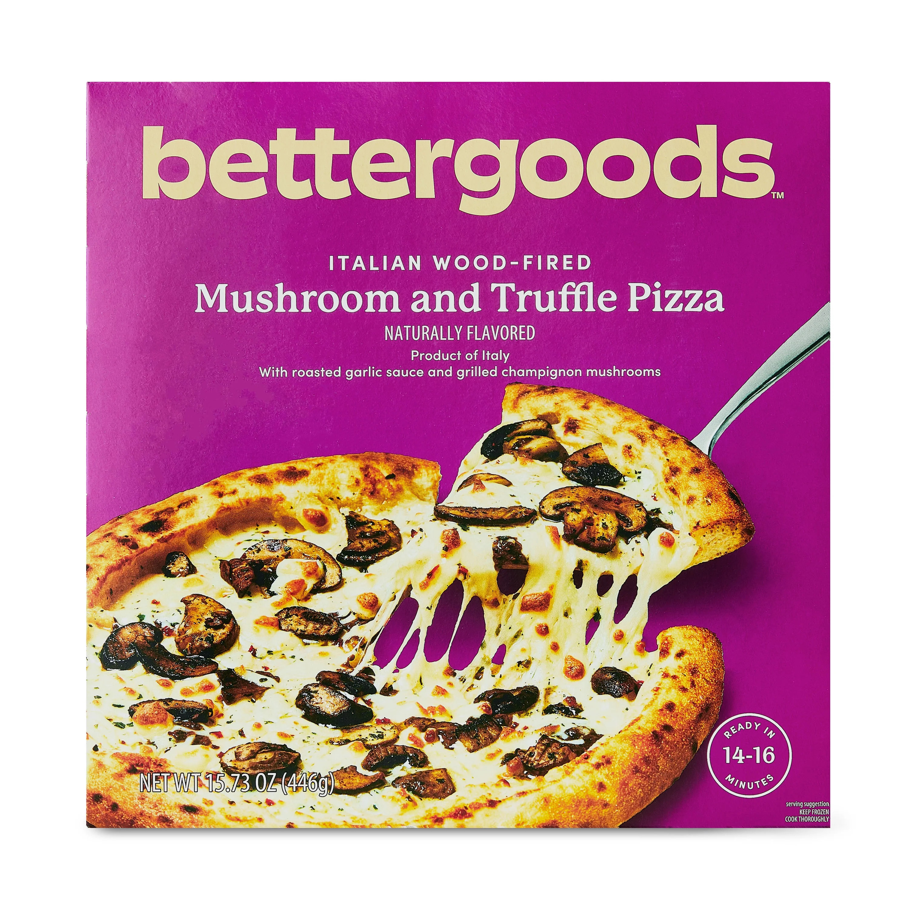 bettergoods Italian Wood-Fired Mushroom and Truffle Pizza, 15.73 oz (Frozen) | Walmart (US)