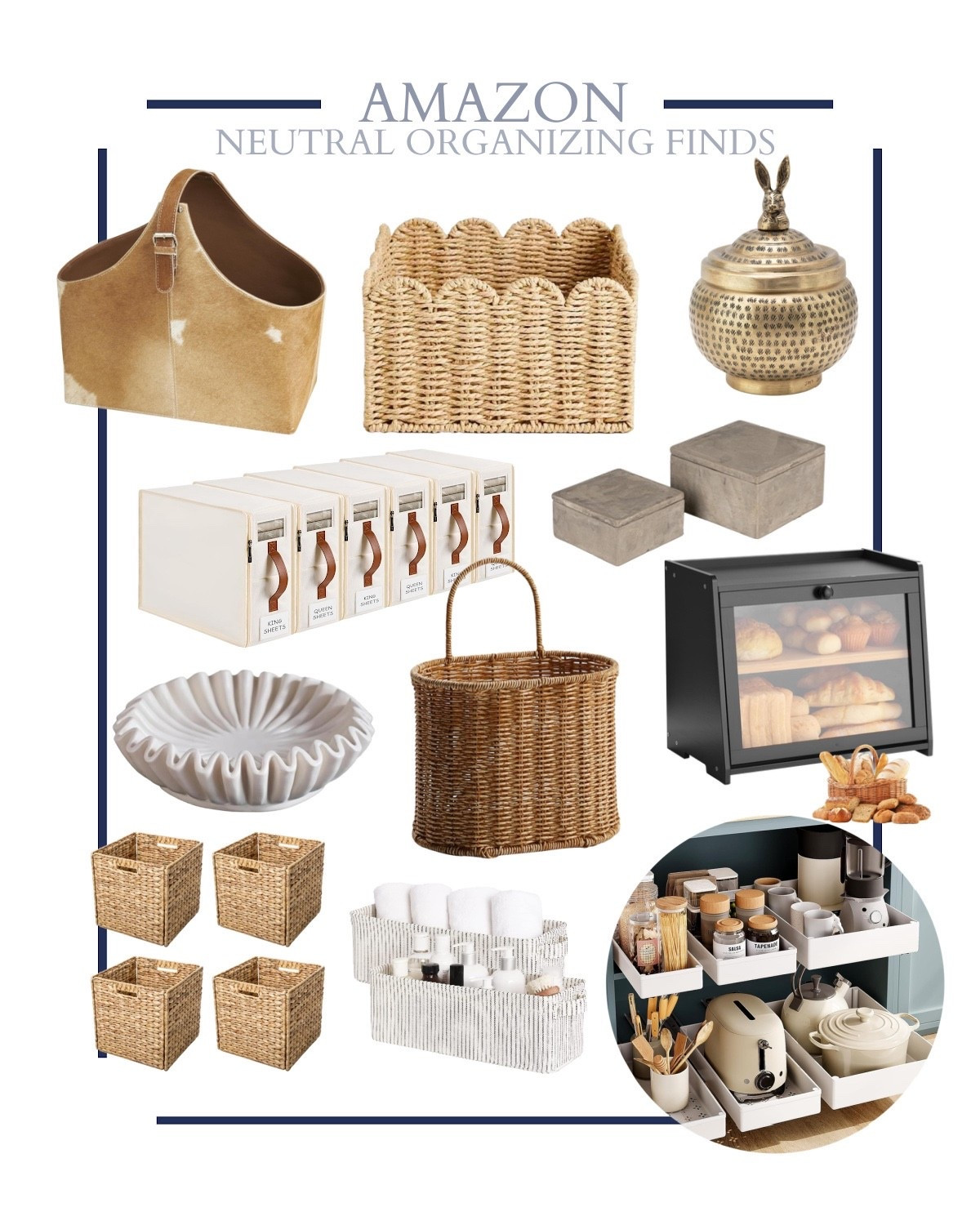 Amazing organizing finds to bring style and tidiness to your home.

#LTKOver40 #LTKFindsUnder50 #LTKHome