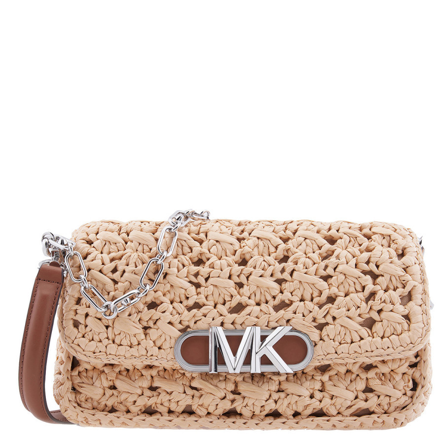 Michael Kors Ladies Parker Medium Woven Straw Shoulder Bag | Jomashop.com & JomaDeals.com