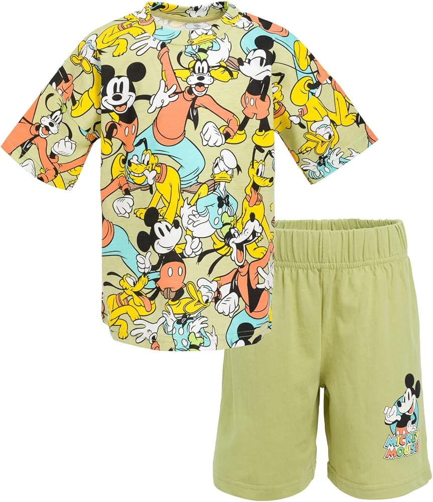 Disney Mickey Mouse Eeyore Donald Duck Pluto Winnie The Pooh Piglet Tigger Graphic T-Shirt and Sh... | Amazon (US)