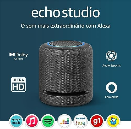 Echo Studio | O som mais extraordinário com Alexa - com Dolby Atmos e tecnologia de processament... | Amazon (BR)