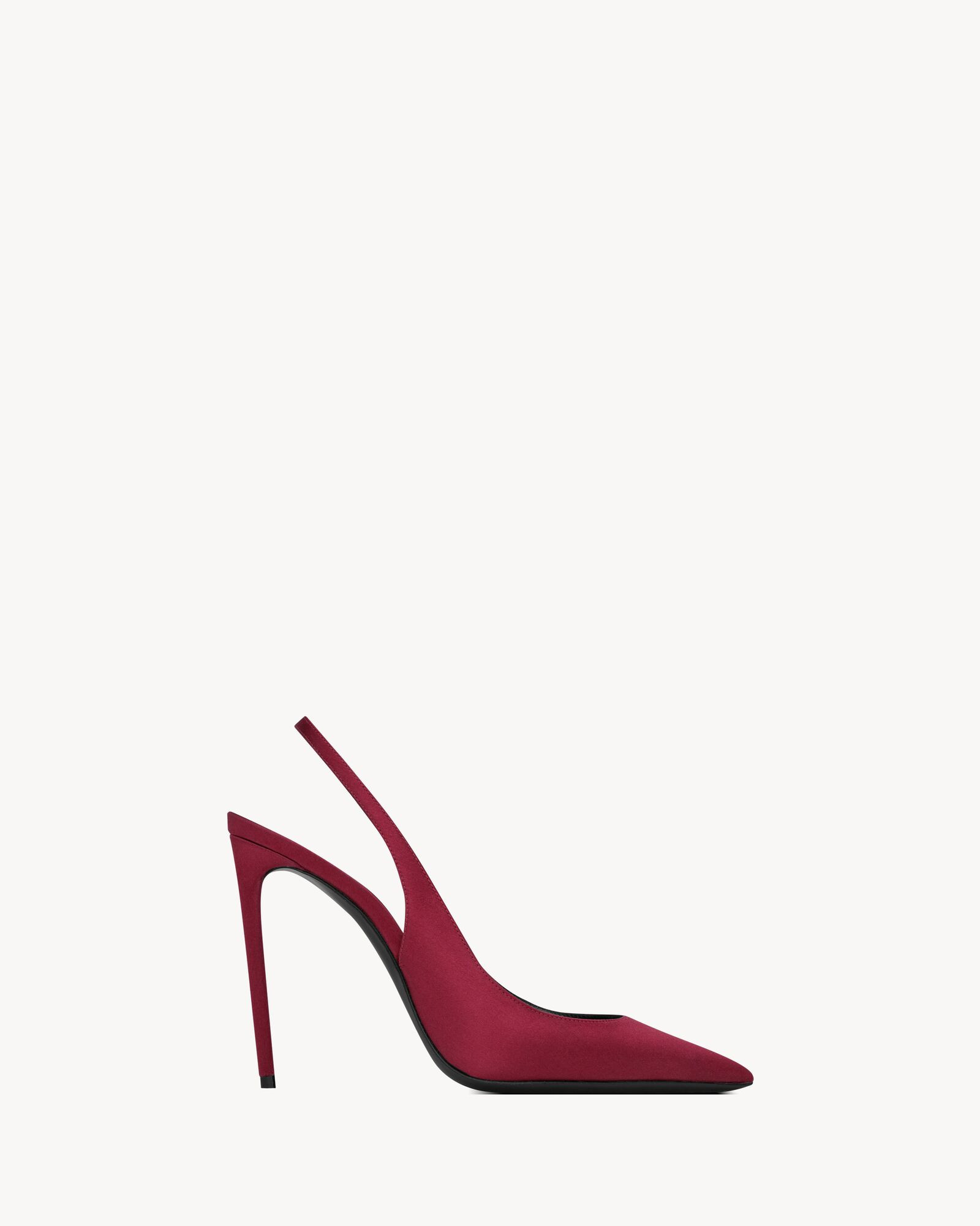 zoe slingback pumps in satin crepe | Saint Laurent Inc. (Global)