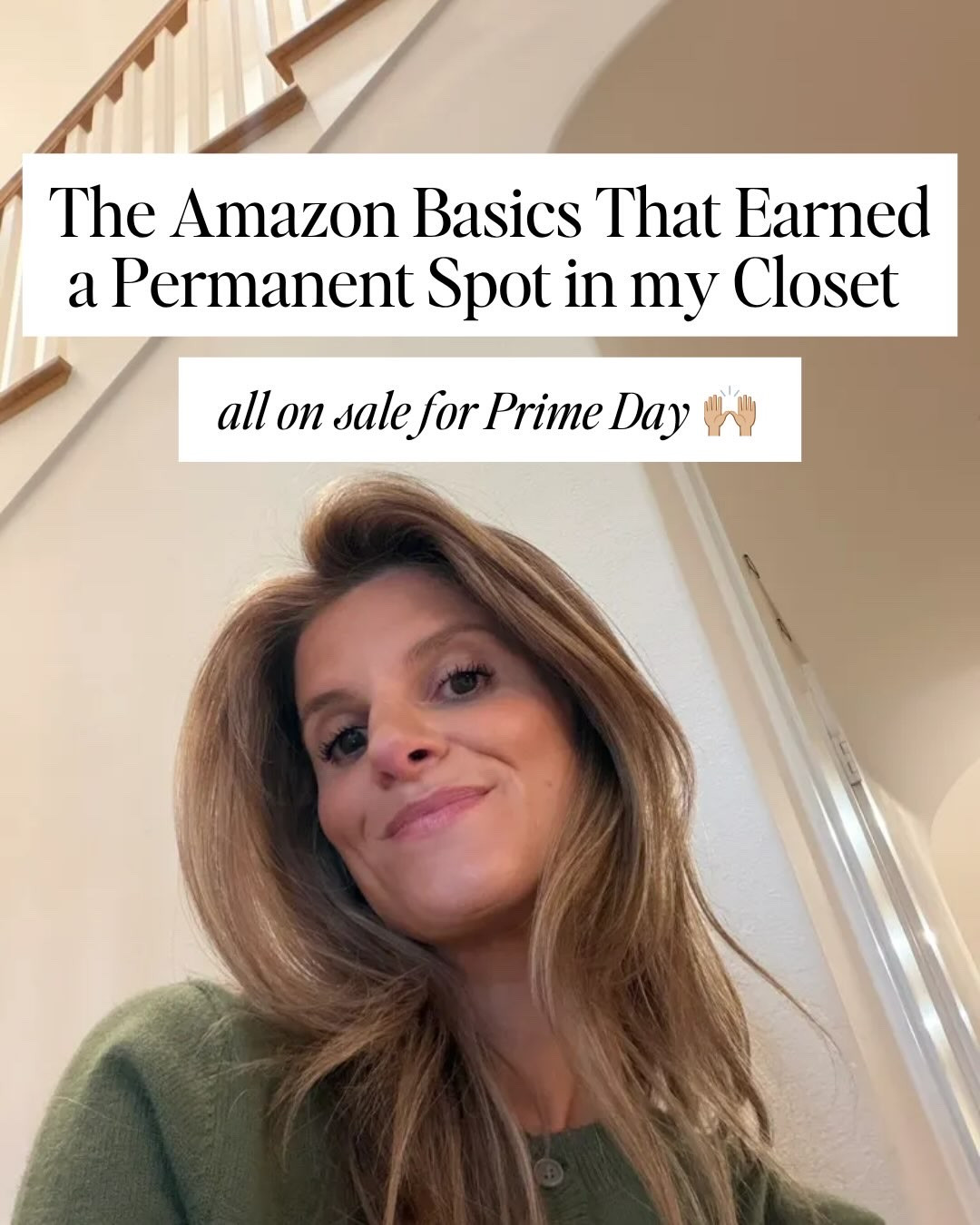 The Amazon basics I wear on repeat all currently on sale for Big Deal Days 👏🏼🚨