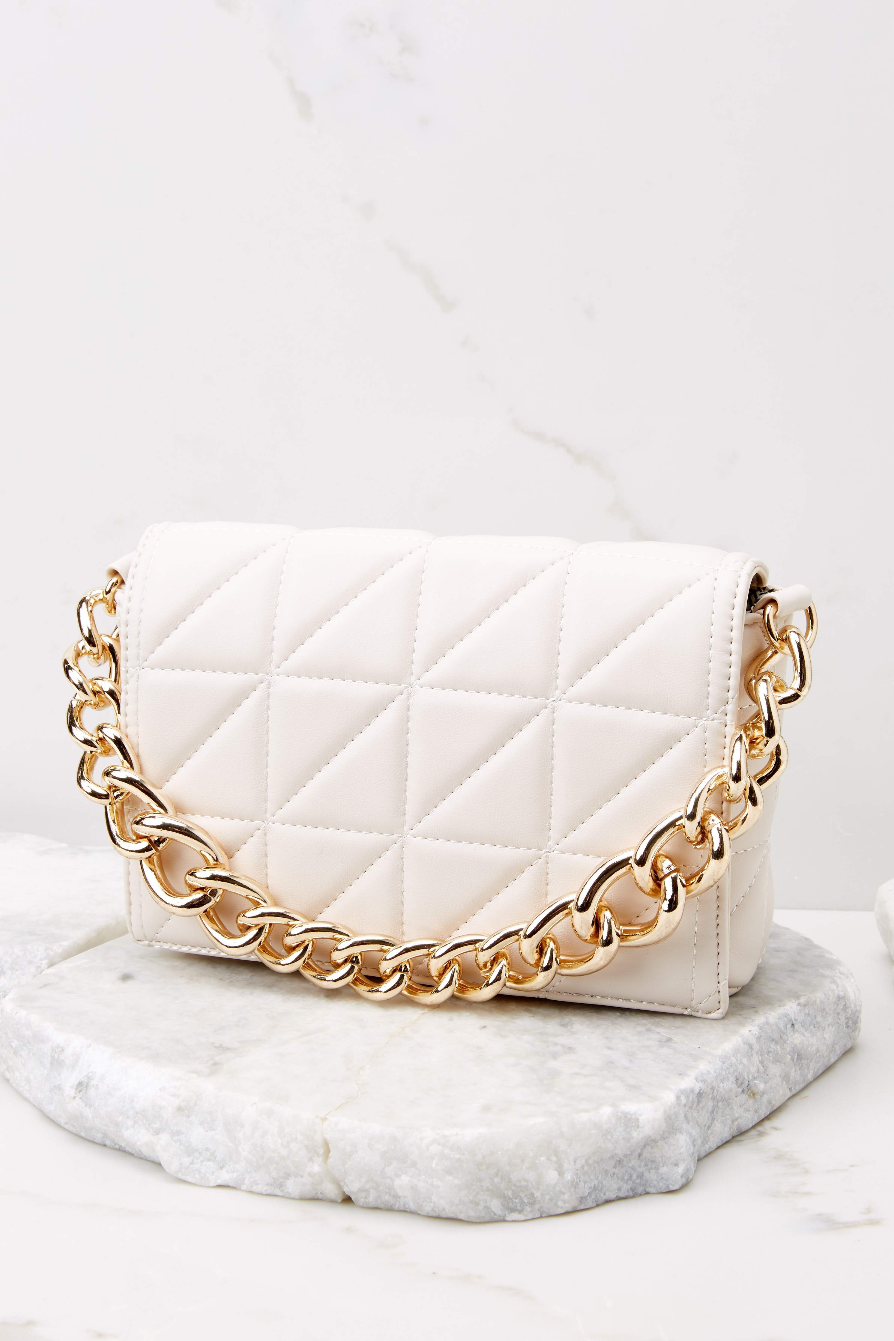 Anytime And Anywhere Off White Bag | Red Dress 