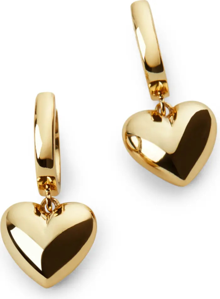 Puffed Heart Hoops - Jessica | Nordstrom