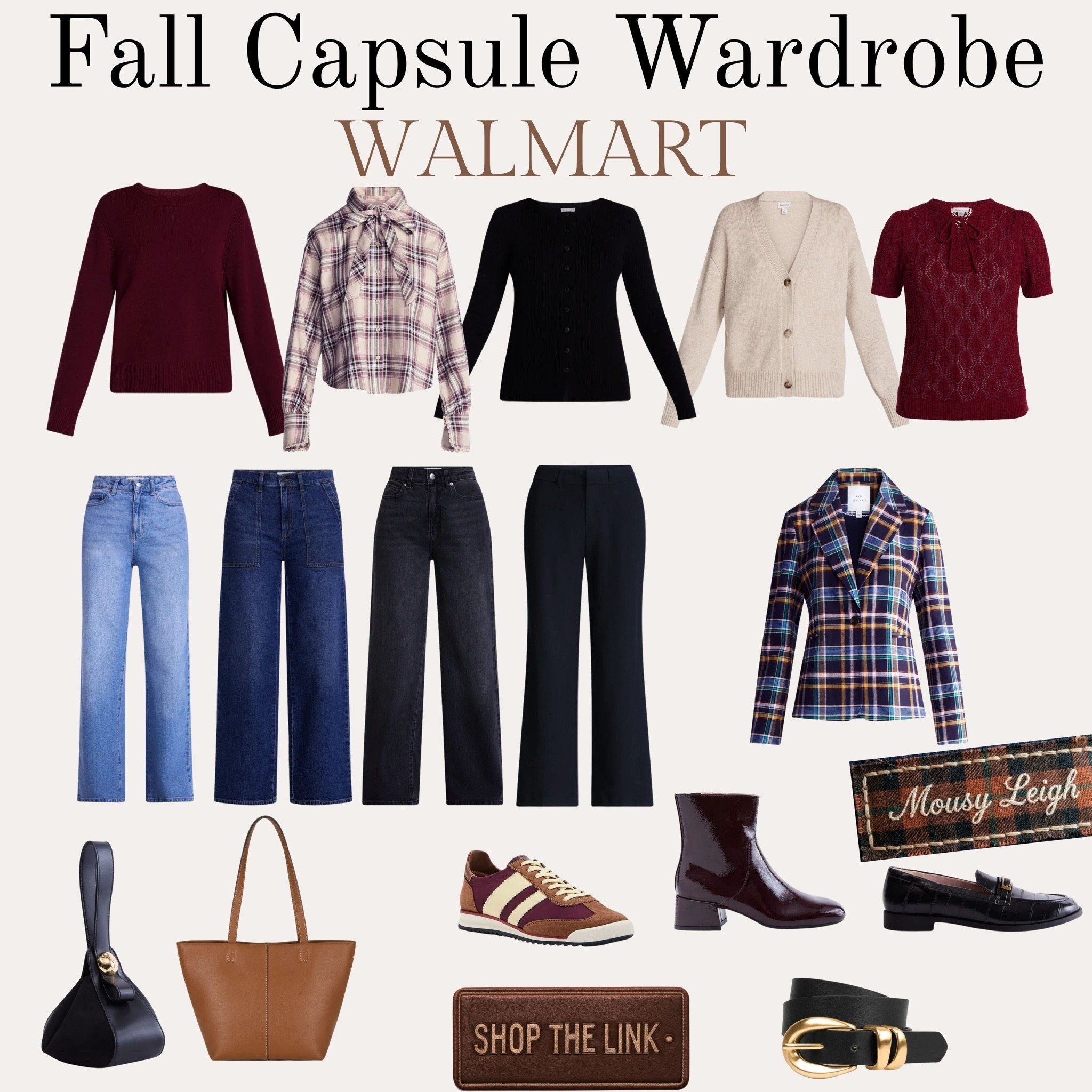 Fall Capsule Wardrobe from Walmart.

#LTKootd #LTKOver40 #LTKPetite