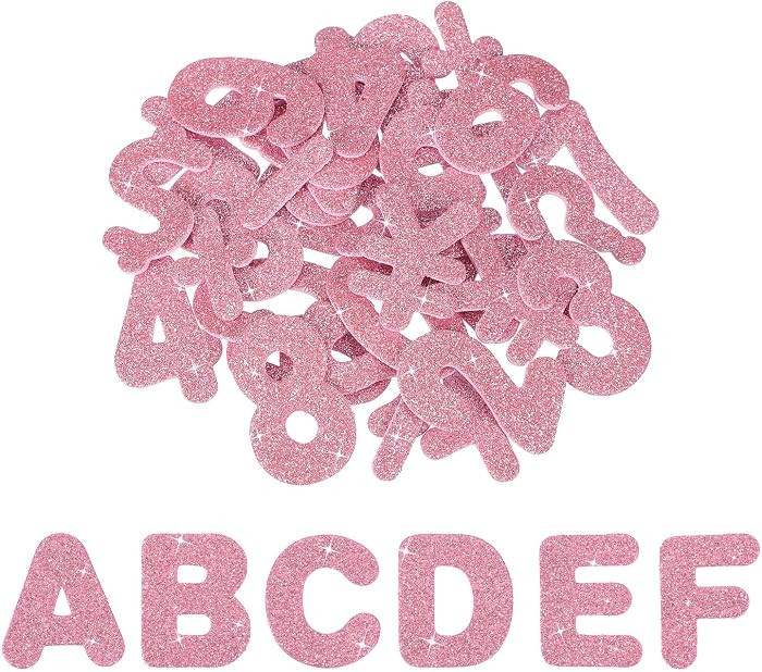 PATIKIL Alphabet Foam Stickers, 52Pcs Letters A-Z EVA Self Adhesive Glitters Foam Shape Sticker C... | Amazon (UK)