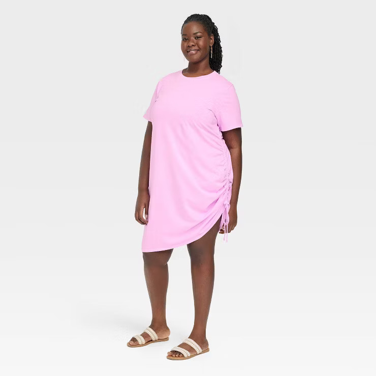 Women's Short Sleeve Side Ruched T-Shirt Dress - Universal Thread™ | Target