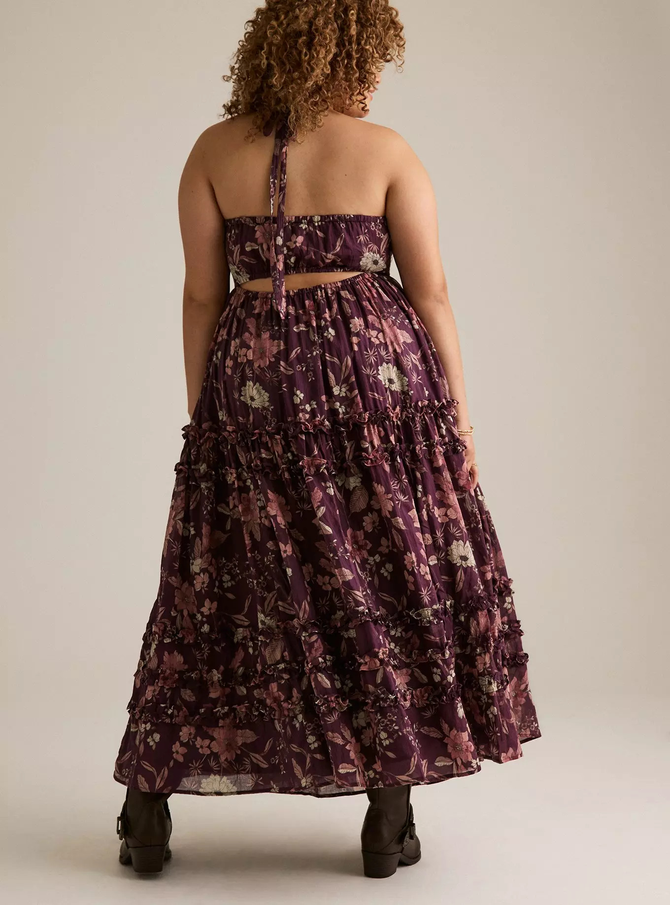 Festi Halter Bow Maxi Dress | Torrid (US & Canada)