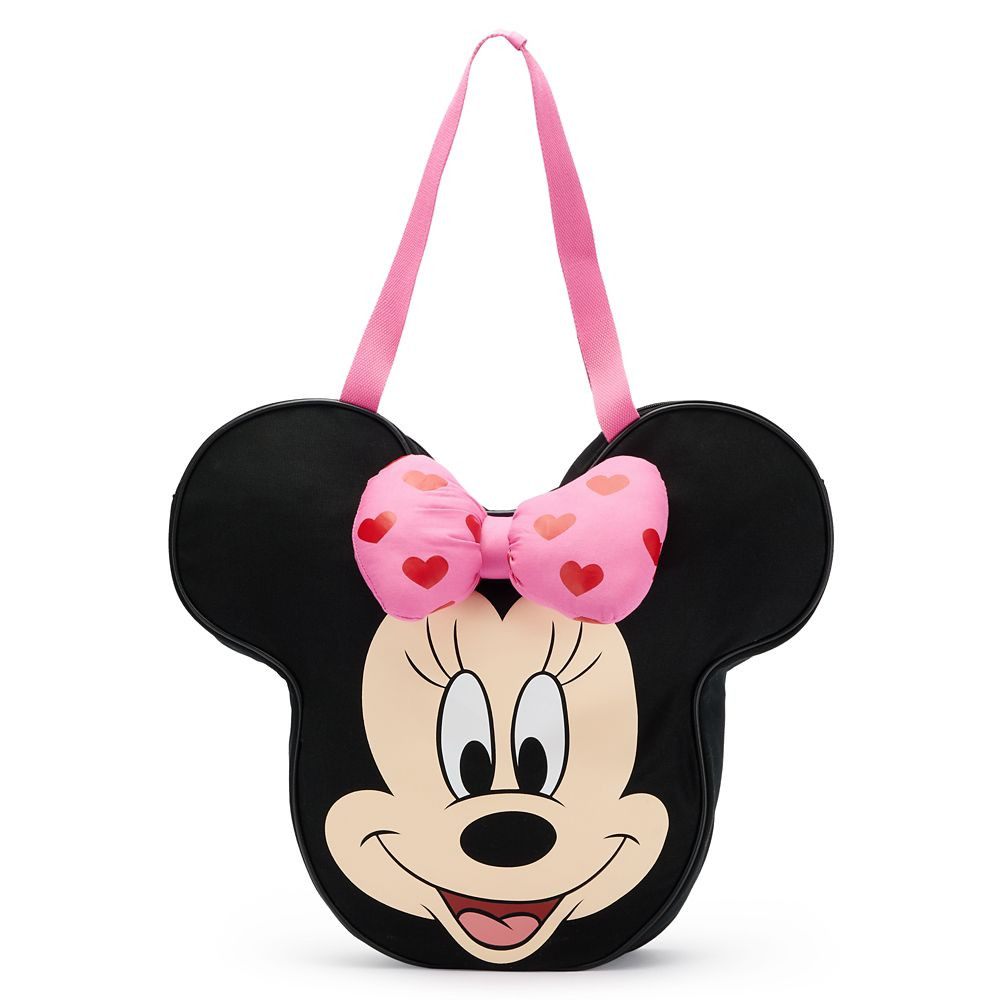 Minnie Mouse Big Face Hearts Canvas Tote | Disney Store