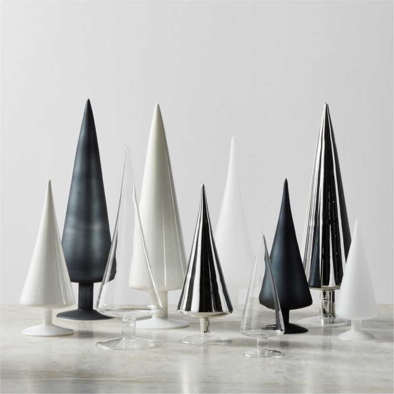 Paz Steel and Frosted Glass Trees | CB2 | CB2