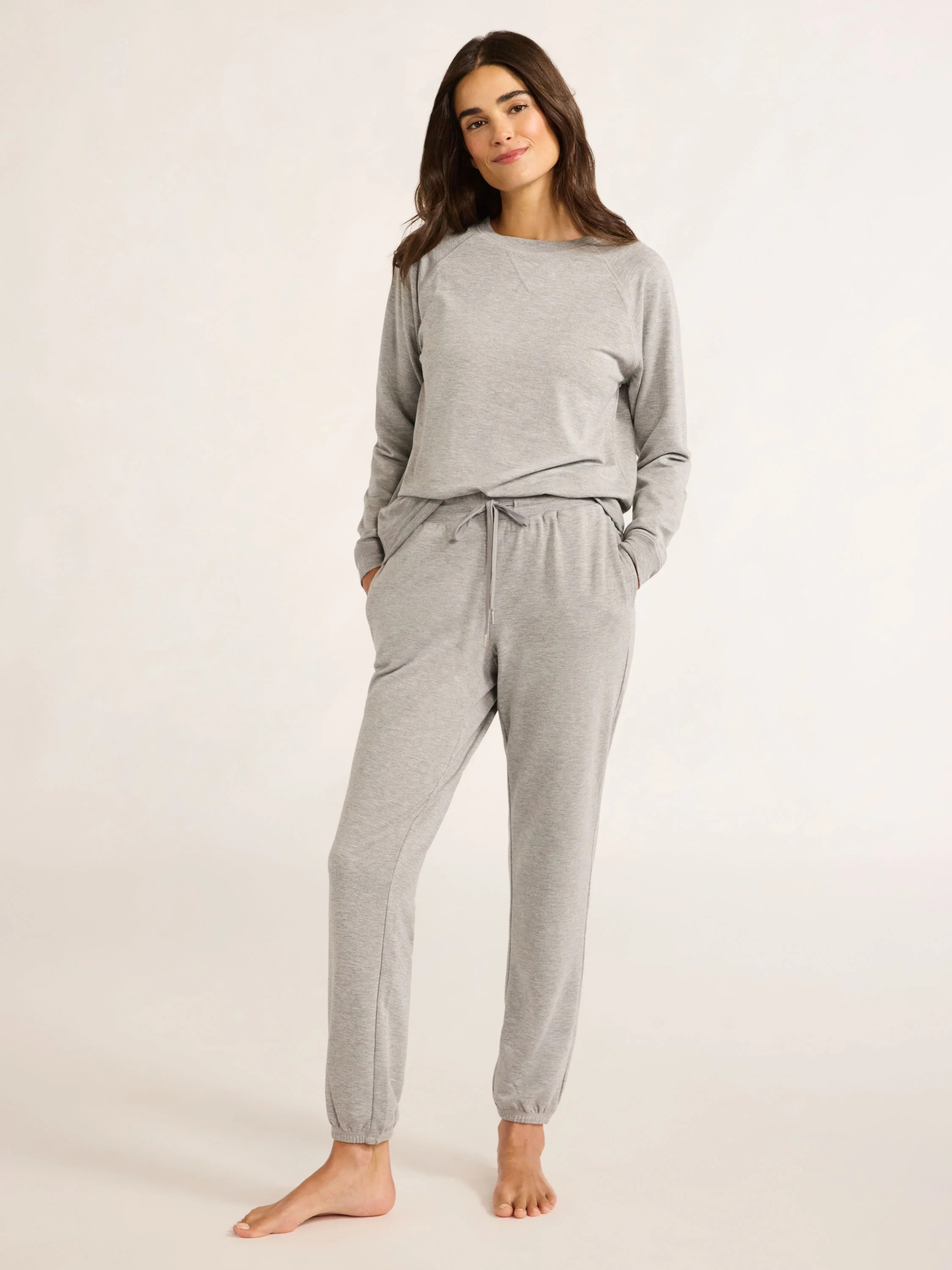 Joyspun Women's French Terry Cloth Top and Jogger Pants Set, 2-Piece, Sizes XS-3X - Walmart.com | Walmart (US)