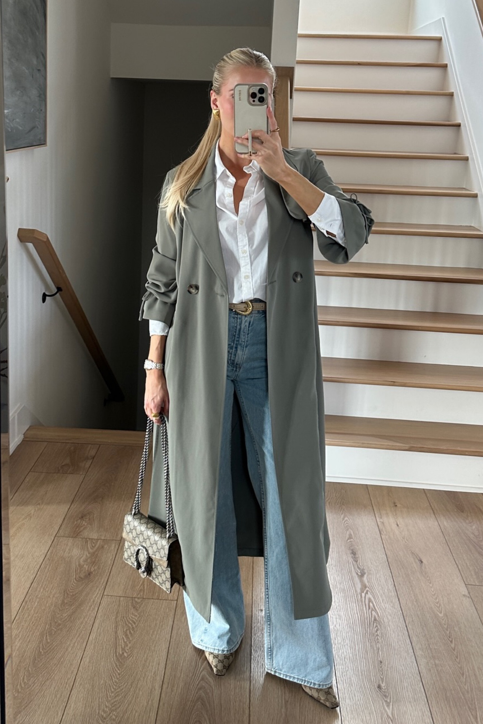 Spring Outfit 🌸 
Size 4 in jacket, small in shirt, 26 in jeans, shoes true to size.

#kathleenpost #springoutfit #springfashion

#LTKSeasonal #LTKshoecrush #LTKstyletip