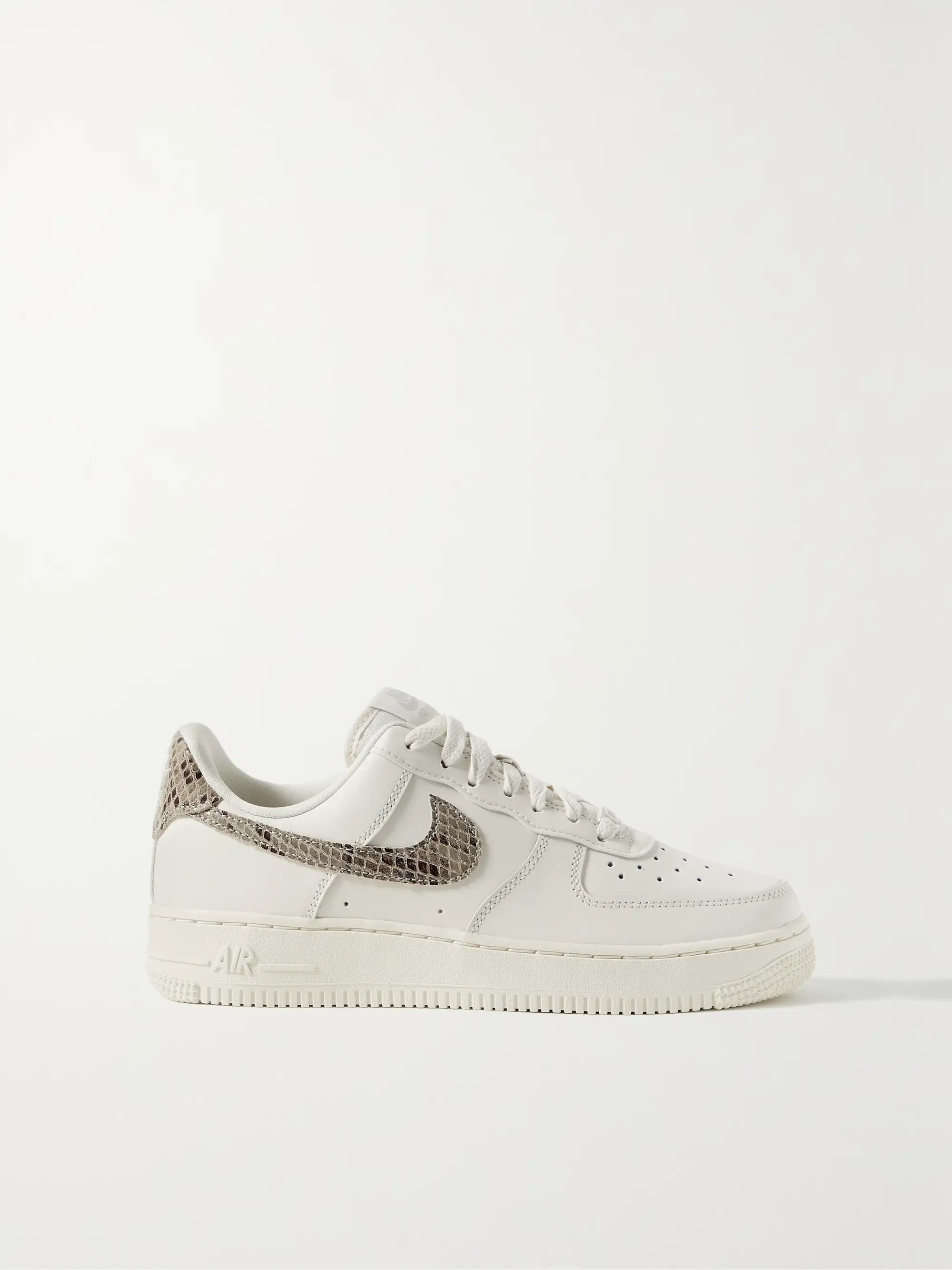 Air Force 1 '07 snake effect-trimmed leather sneakers | NET-A-PORTER (US)