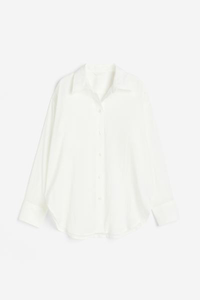 Oversized crinkleblouse | H&M (DE, AT, CH, NL, FI)