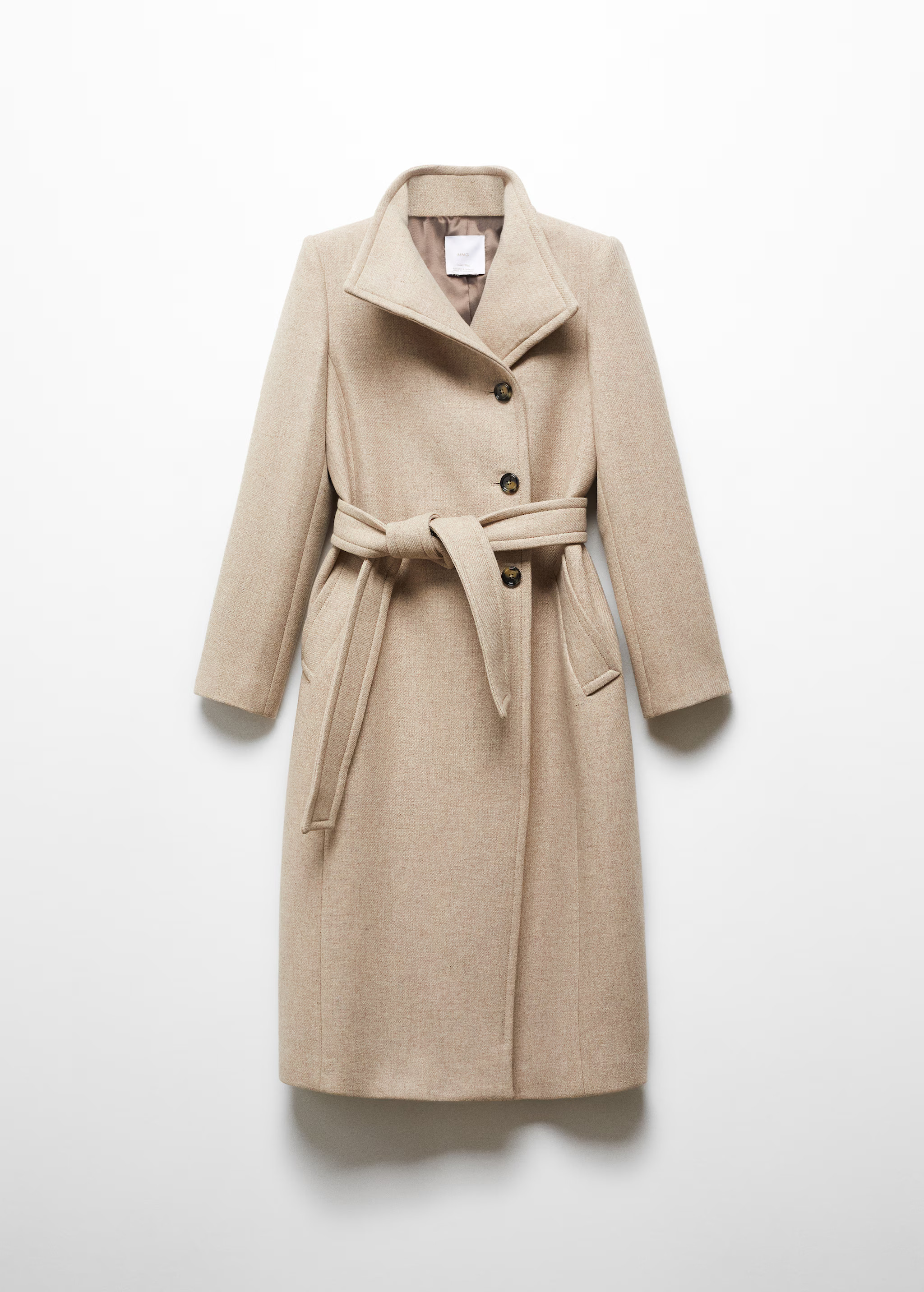 Belted Manteco wool coat - Women | MANGO USA | Mango (US/MX/AU)