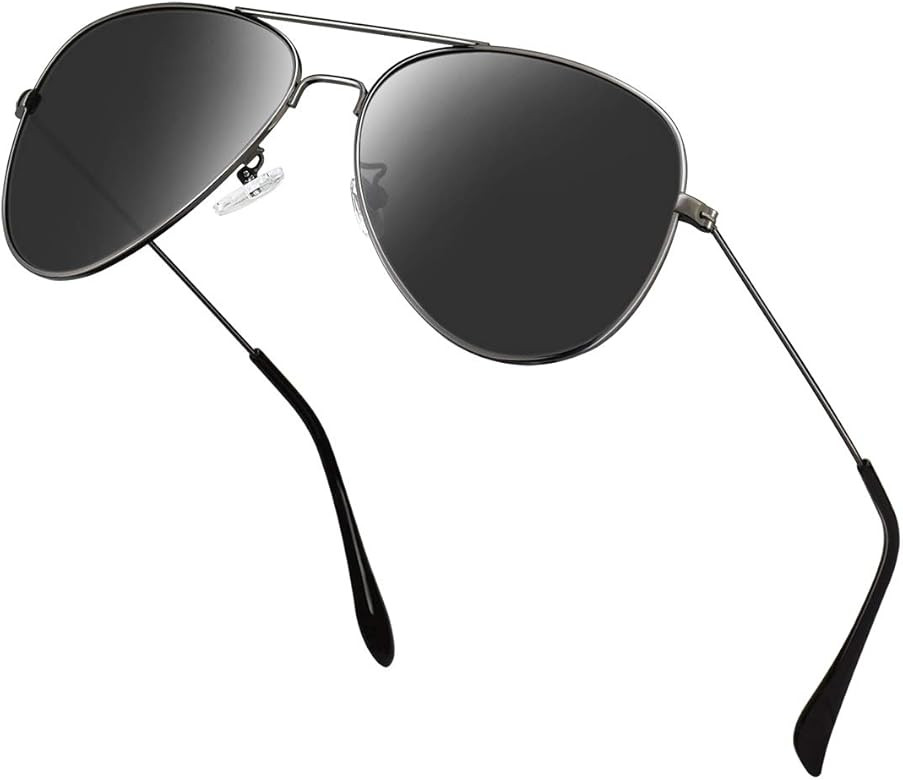 Ziwanule Polarized Aviator Sunglasses for Men/Women Metal Mens Sunglasses Driving Sun Glasses | Amazon (US)