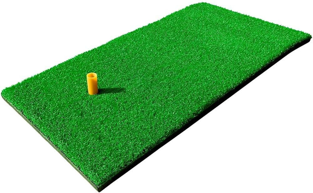 Tri-Turf Golf Hitting Mat with Tees | 3-in-1 Foldable Turf Grass Mat for Driving, Chipping Practi... | Amazon (US)
