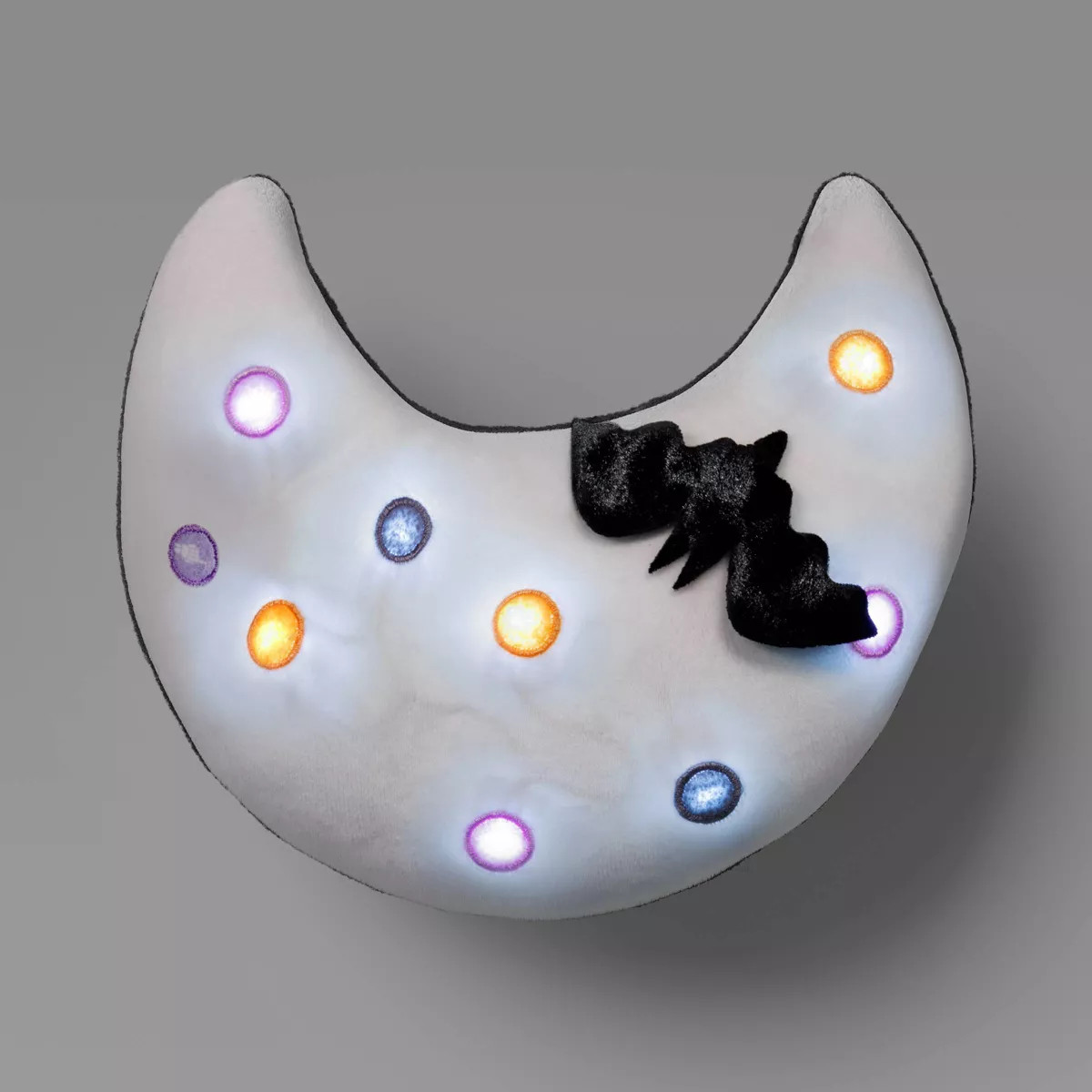 11"x9" Lit Moon Novelty Shaped Throw Pillow - Hyde and EEK! Boutique™ | Target