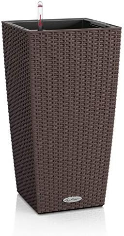 Lechuza 15225 Cubico Cottage 30 Self-Watering Garden Planter for Indoor and Outdoor Use, Mocha Wi... | Amazon (US)