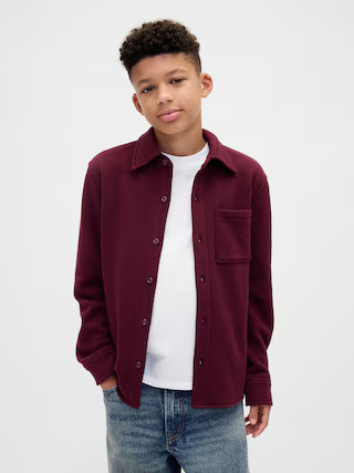 Kids Cozy Button-Front Shirt | Gap (US)