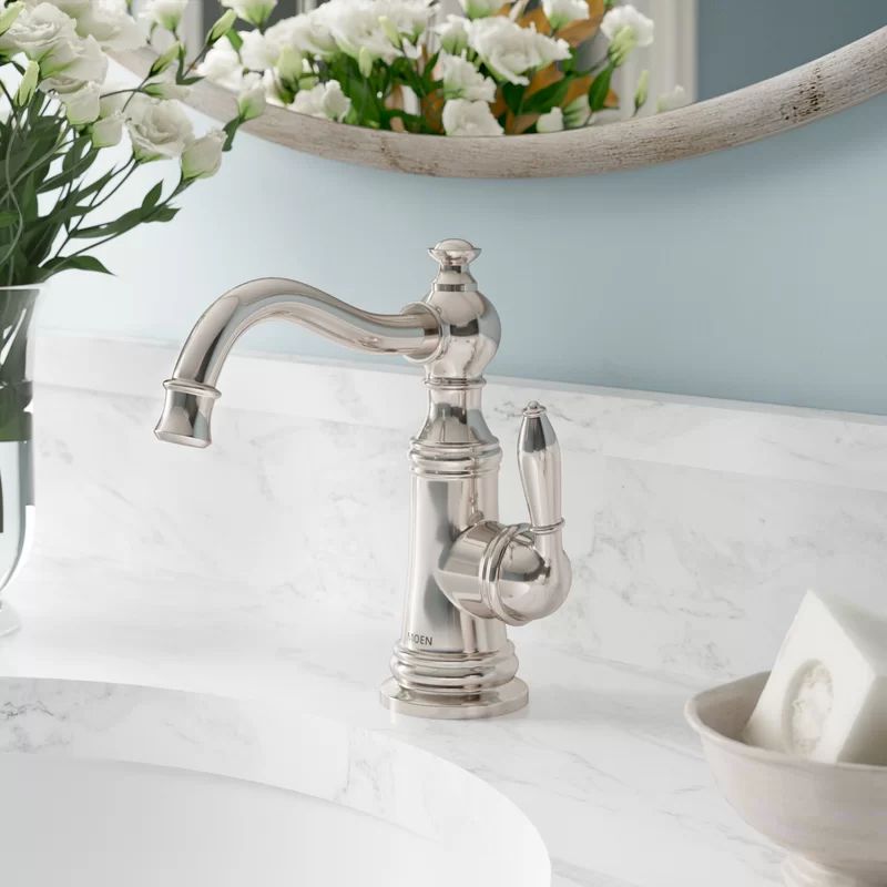 S42107 Weymouth Single Hole Bathroom Faucet With Drain Assembly | Wayfair North America