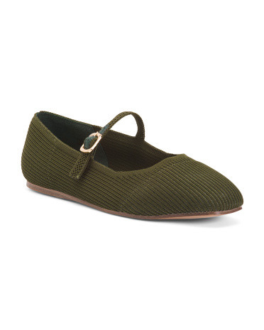 Knit Mary Jane Ballet Flats for Women | Textile/Man-Made Sole | Marshalls
