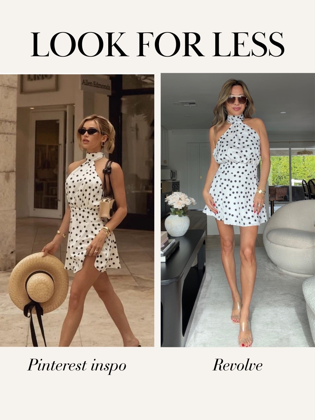 Pinterest sunrise look for less from Revolve! Love this polka dot mini dress for spring/summer 

#LTKstyletip #LTKSeasonal