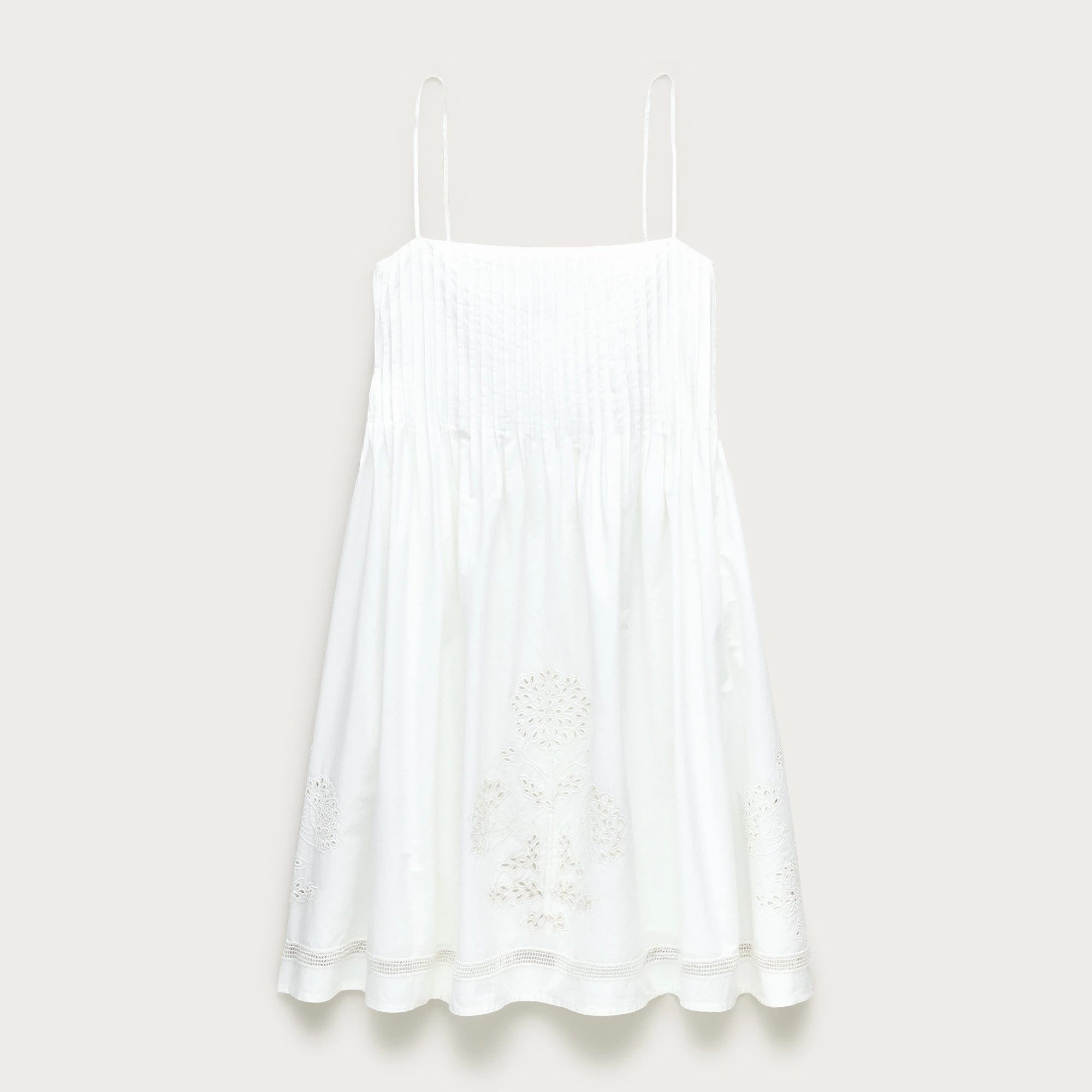 Tall pintuck mini dress in cotton poplin | J. Crew US