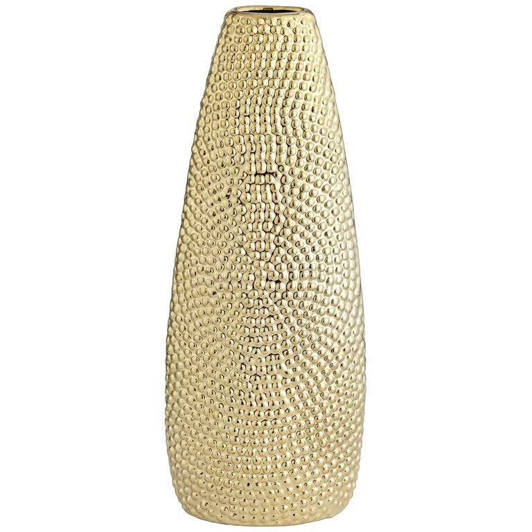 Studio 55D Golden 15" High Ceramic Decorative Vase | Walmart (US)