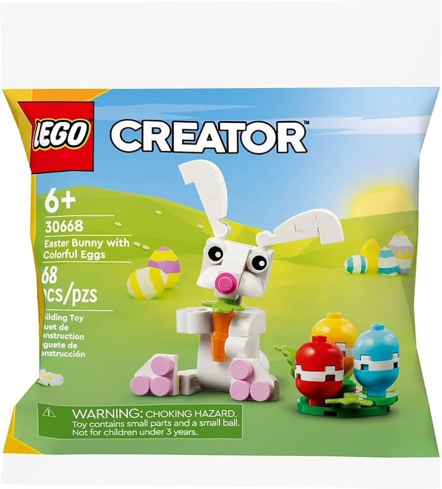 Lego Creator Easter Bunny with Colorful Eggs Building Toy 30668 | Amazon (US)