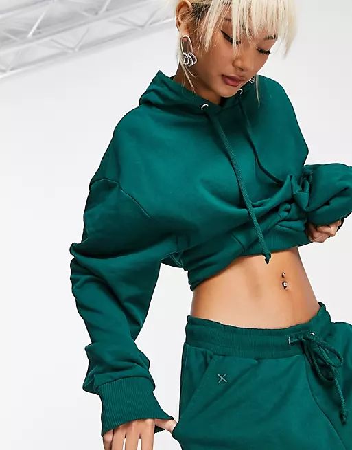 COLLUSION Unisex joggers in emerald green | ASOS (Global)