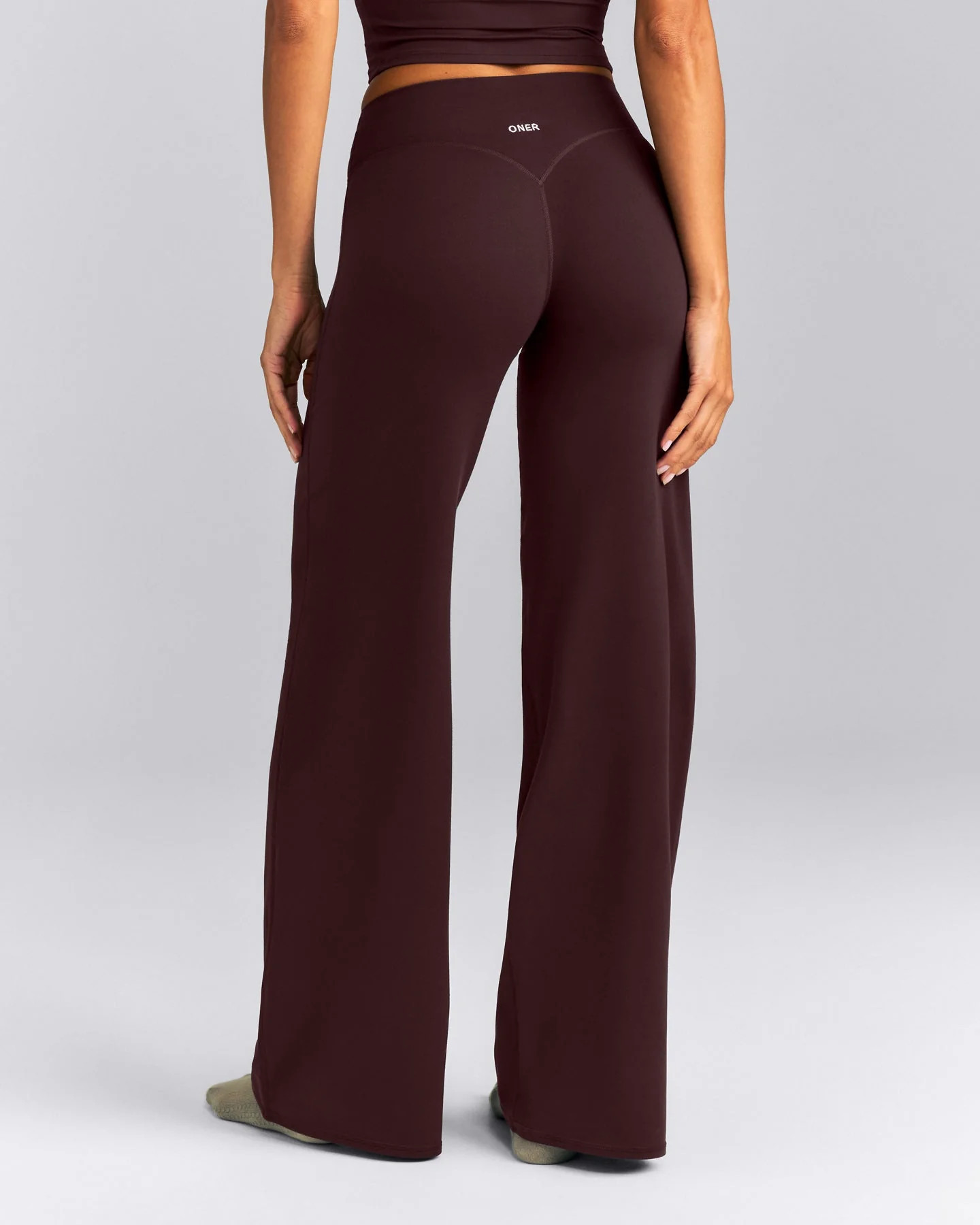 SoftMotion\u2122 Wrap Straight Leg Pants New Branding 
 Plum Brown | Oner Active (UK / US)