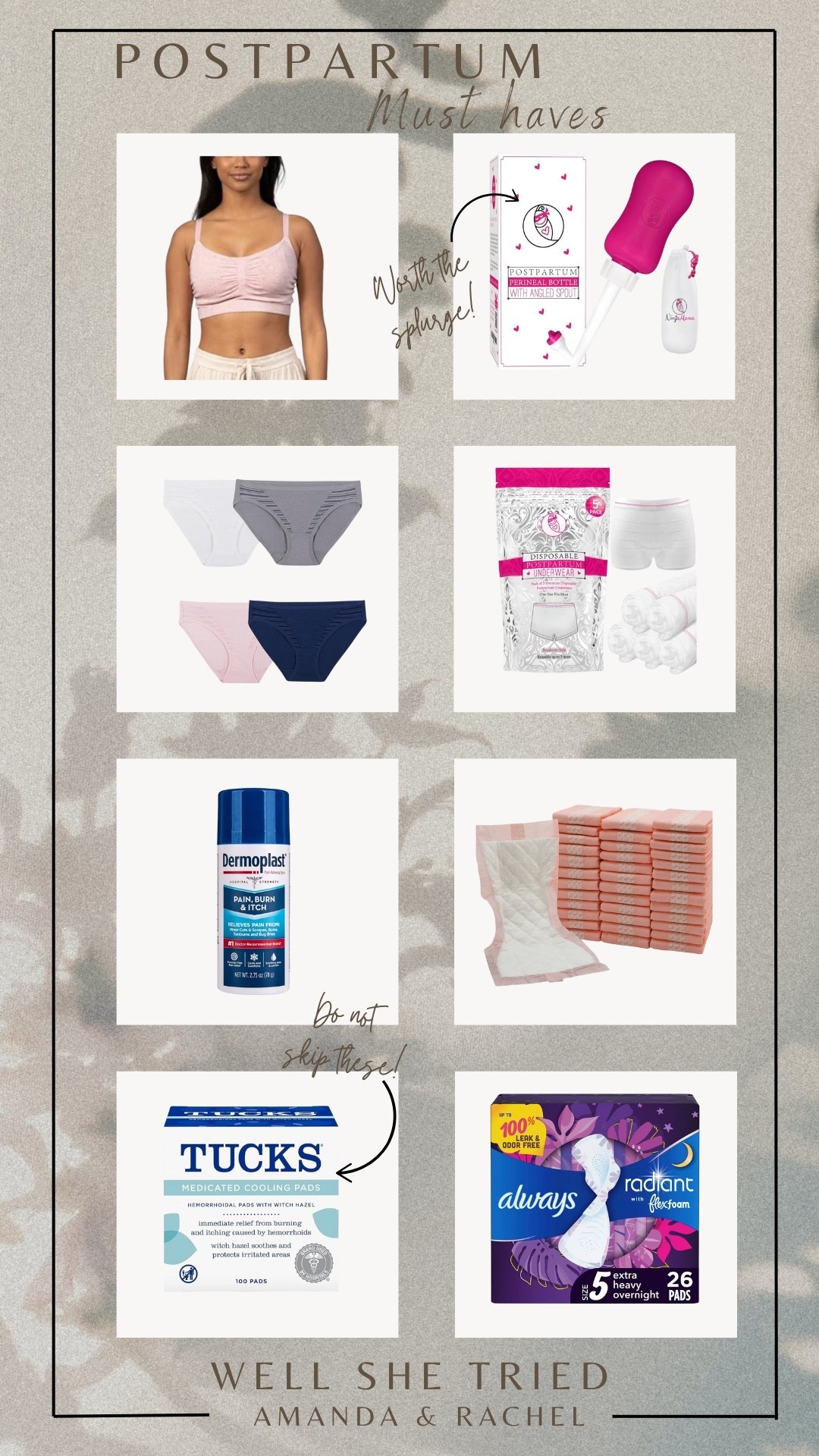 Postpartum Essentials ! 

#LTKU #LTKBump #LTKBaby