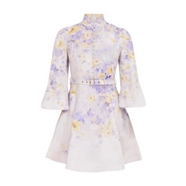 Crush Buttoned Mini Dress | ZIMMERMANN (US, CA, EU, MENA)