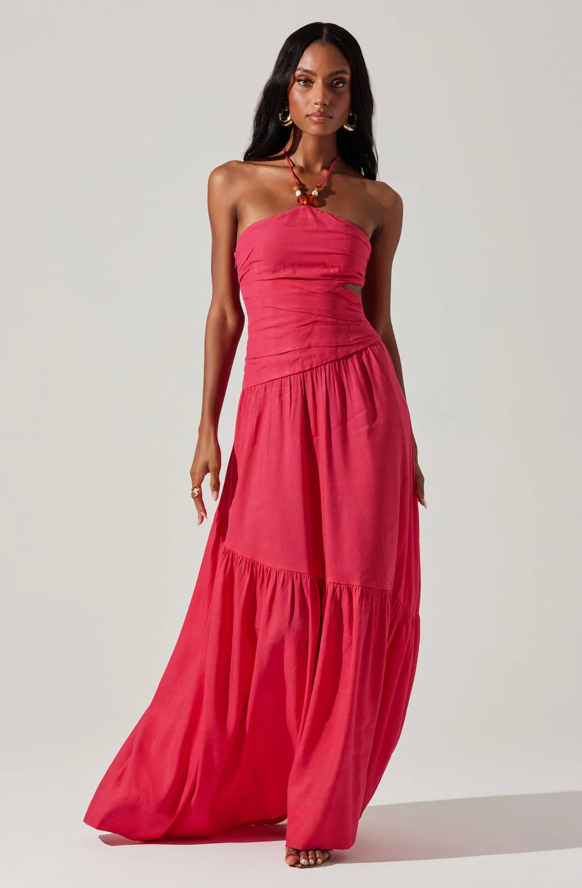 Linnea Halter Maxi dress | ASTR The Label (US)