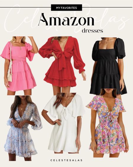 My favorite short dresses from Amazon The sleeves, the bows!! So cute! 😍 

#LTKtravel #LTKfindsunder50 #LTKstyletip