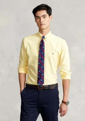 Polo Ralph Lauren Men's The Iconic Oxford Shirt, Yellow, XL | Belk