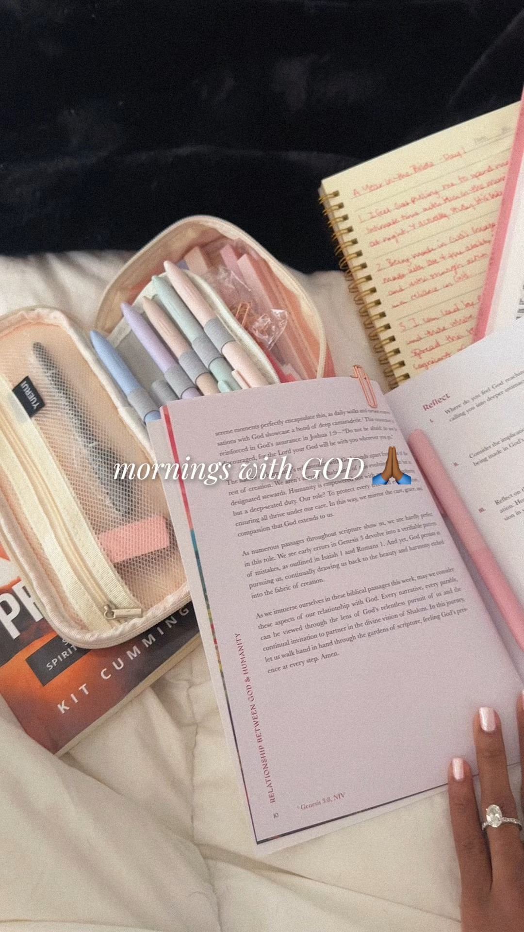Morning Bible Study Supplies 🙏🏾 Spending more time with God has changed my life so much 💕