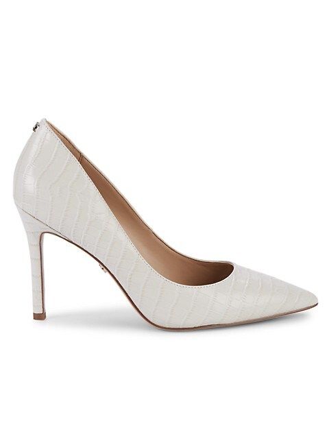 Sam Edelman Hazel Croc-Embossed Leather Pumps on SALE | Saks OFF 5TH | Saks Fifth Avenue OFF 5TH