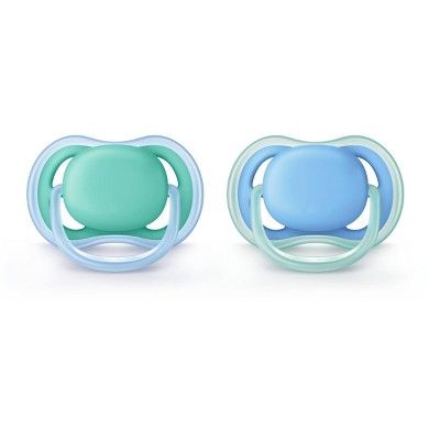 Philips Avent 2pk Ultra Air Pacifier 6-18 Months - Blue/Green | Target