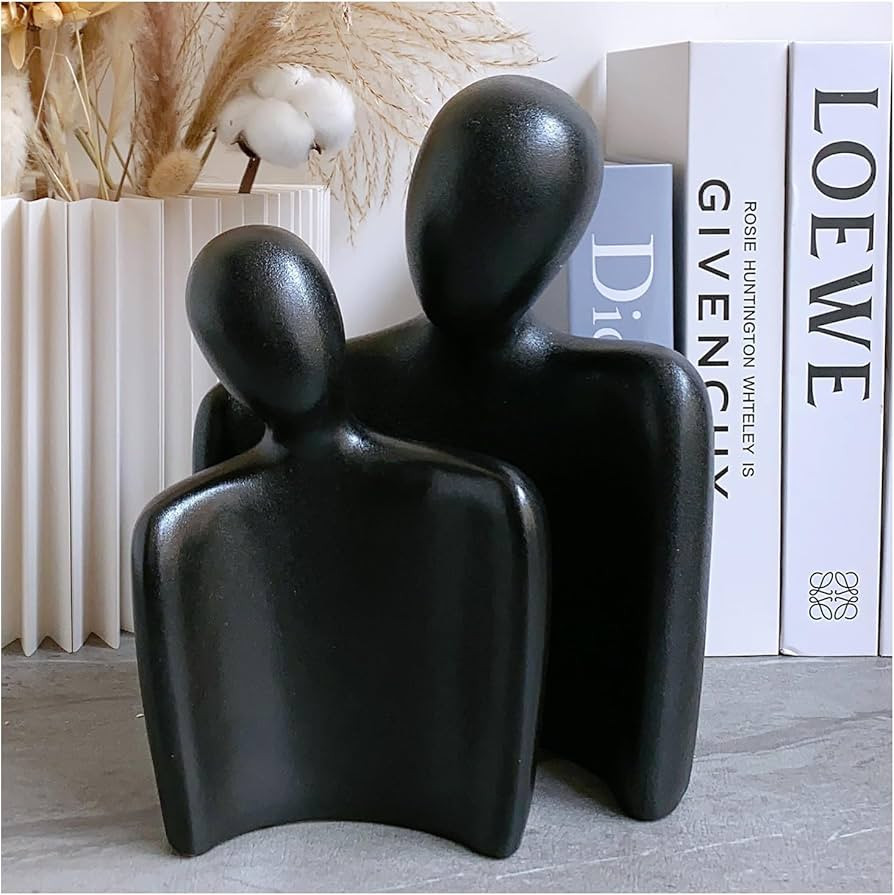 Hugging Couple Statues Ceramic Lover Figurine Embrace Characters | Amazon (US)