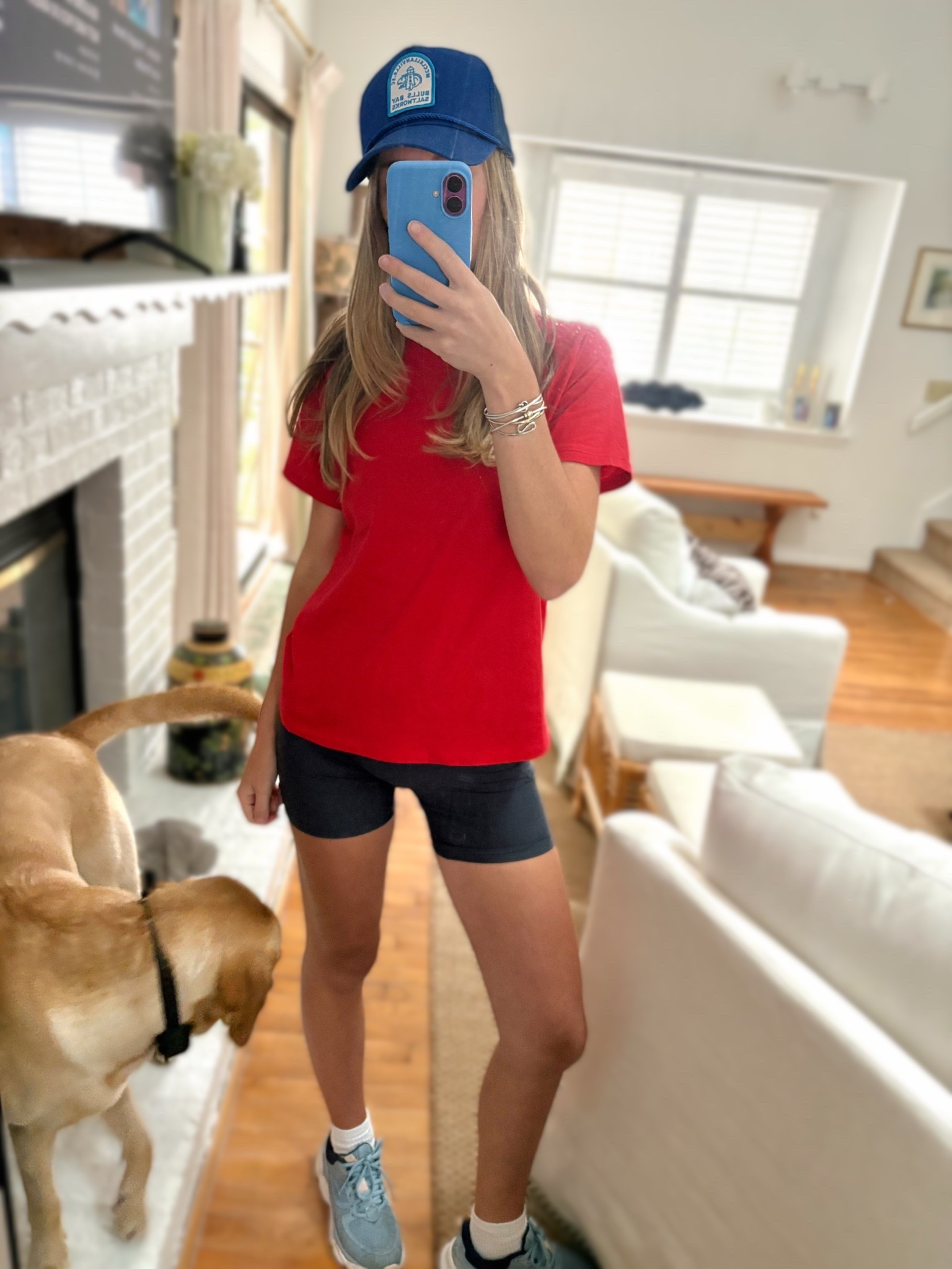 Workout with my little buddy 🐶
Loving this Americana look! Shorts: 5” inseam, true to size, wearing a S
Tee: relaxed fit, wearing a S

#LTKgrwm #LTKootd #LTKdayinmylife