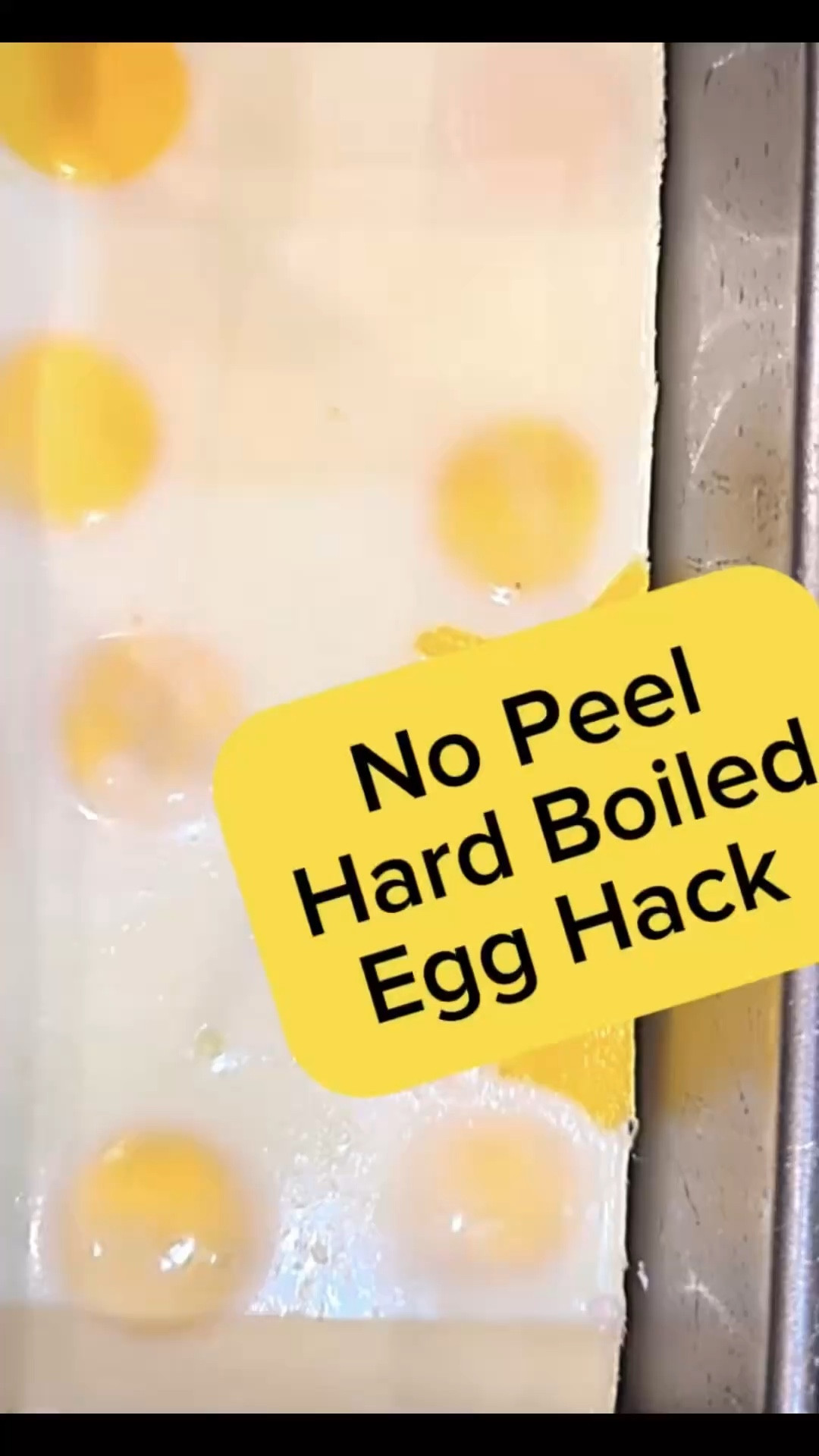 No-peel baked eggs in a loaf pan

What you need

8–10 large eggs

1 loaf pan

Nonstick spray or butter

A larger baking dish or roasting pan

Hot water

Step-by-step

1. Preheat the oven
Set oven to 325°F.

2. Grease the loaf pan well
Spray generously with nonstick spray or grease with butter/oil so the eggs release easily.

3. Crack in the eggs
Crack 8–10 eggs directly into the loaf pan. Do not stir.

4. Set up the water bath
Place the loaf pan inside a larger baking dish or roasting pan.

5. Add hot water
Pour hot water into the larger pan until it comes about halfway up the sides of the loaf pan.

6. Bake
Bake for 30–40 minutes, checking around 30 minutes. The eggs should look fully set in the center.

7. Cool
Remove the loaf pan from the water bath and let it cool slightly.

8. Slice
Run a knife around the edges if needed and lift the egg out. Slice or chop it up and use it for egg salad.

#LTKfoodie #LTKOver40 #LTKdayinmylife