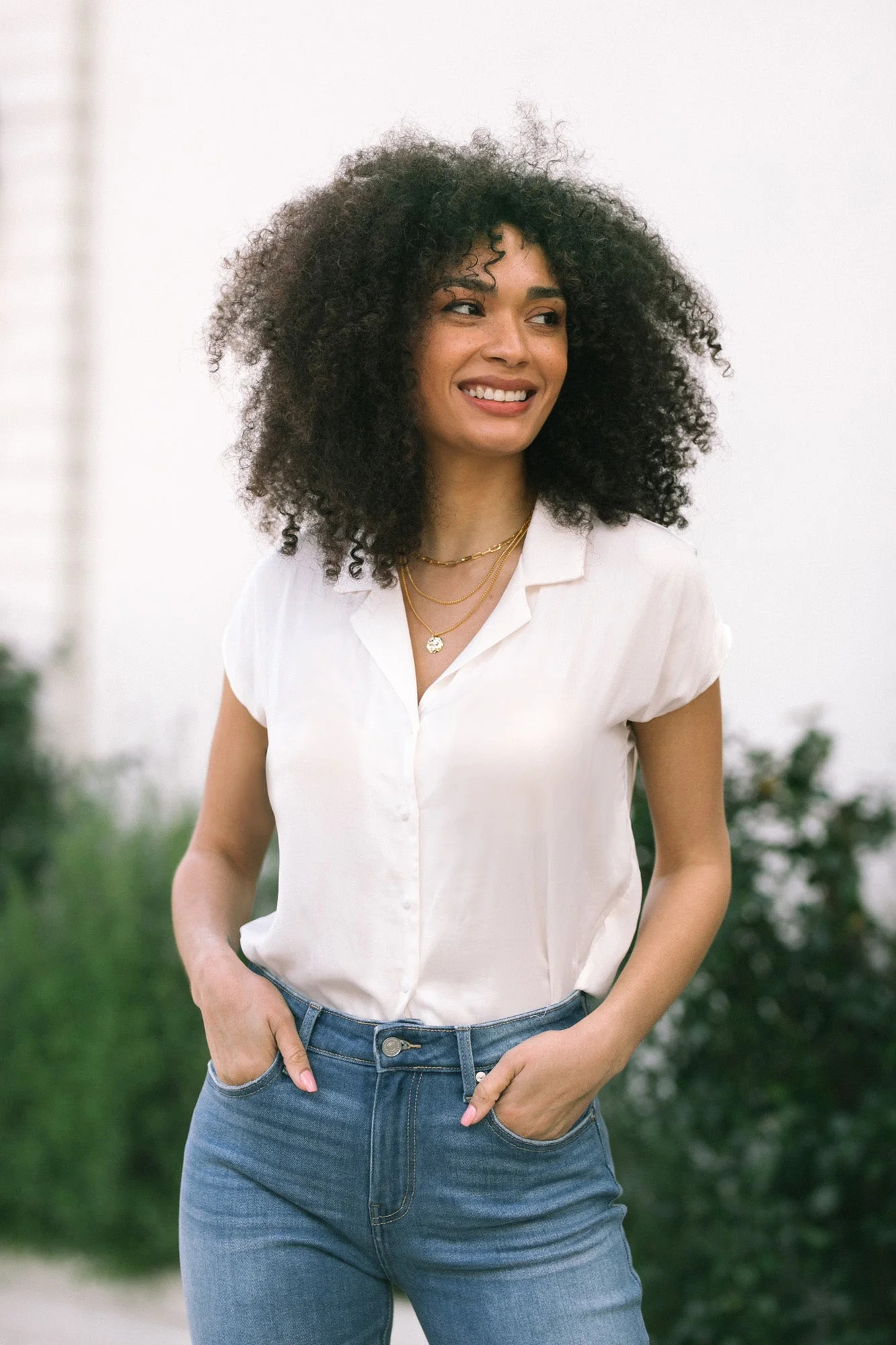 Lorelai Button Up Shirt | Morning Lavender