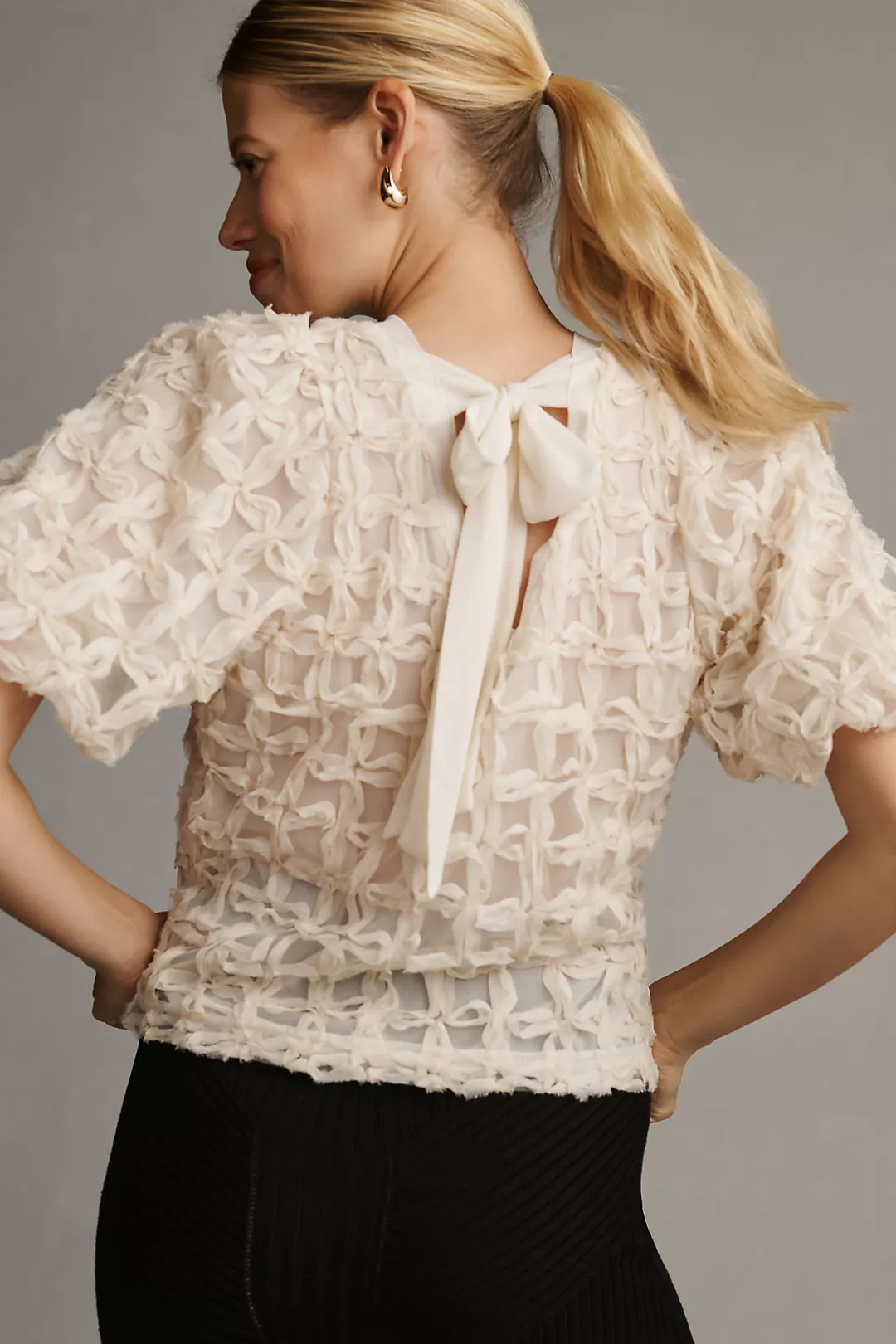 Sarah Hann Karla Textured Top | Anthropologie (US)